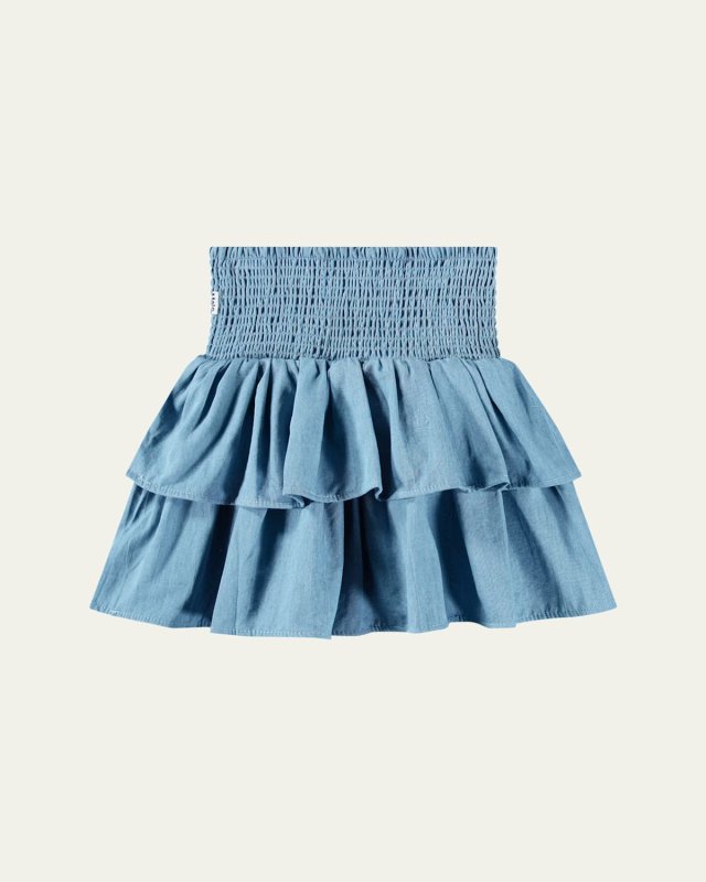 Girl's Bonita Ruffle Skirt, Size 3T-6